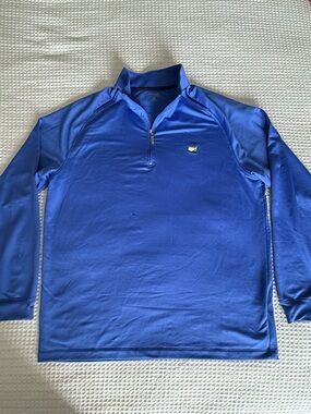 The Masters Collection Tech Royal Blue Quarter-Zip Pullover Golf